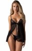 Obsessive Blomentis koszulka babydoll i stringi-1